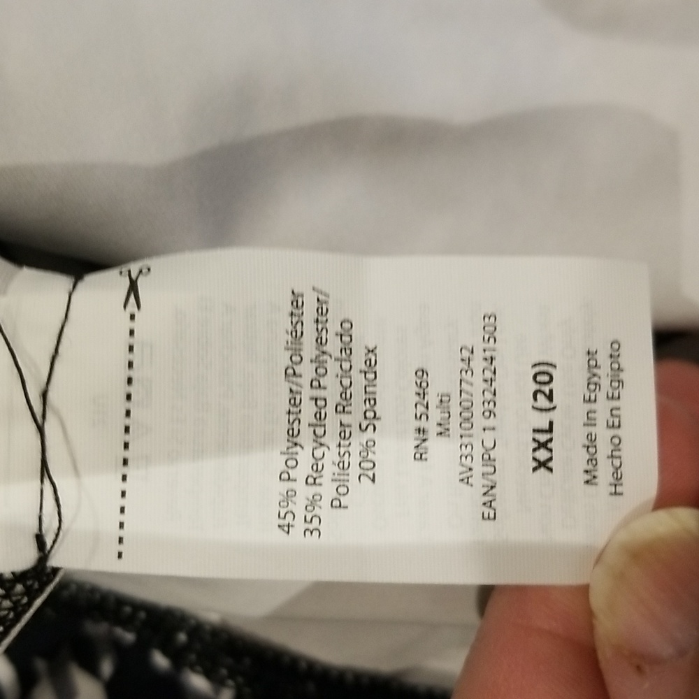 Avia NWTS black white patterned leggings szXXL - Picture 6 of 9